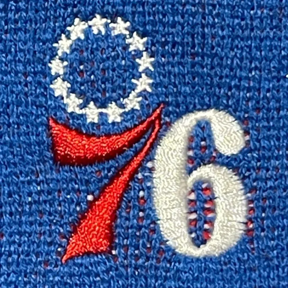 NBA Officially Licensed Philadelphia 76ers Petwear Knit Holiday Dog Sweater NWT